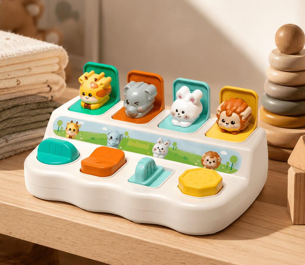 Milo Pop Surprise Box β Pop-Up Musical Animal Color Toy for Toddlers 1-3